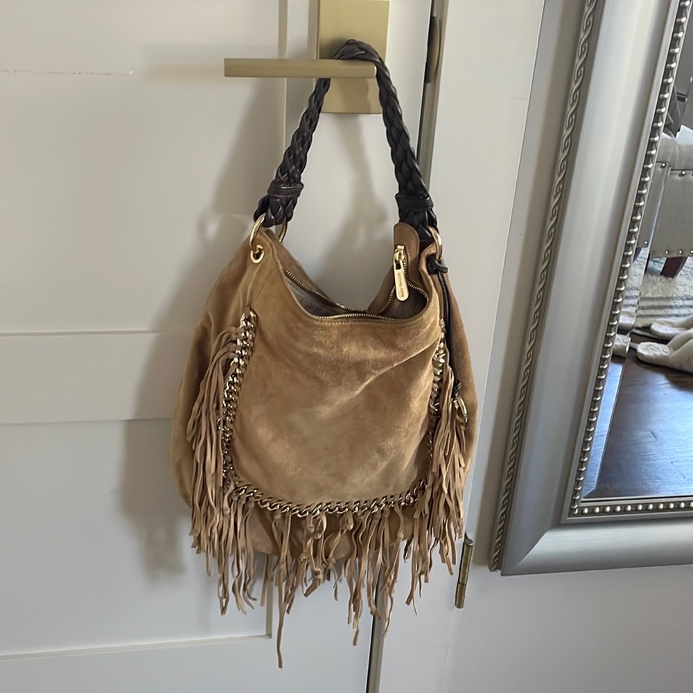 Michael Kors runway collection suede bag